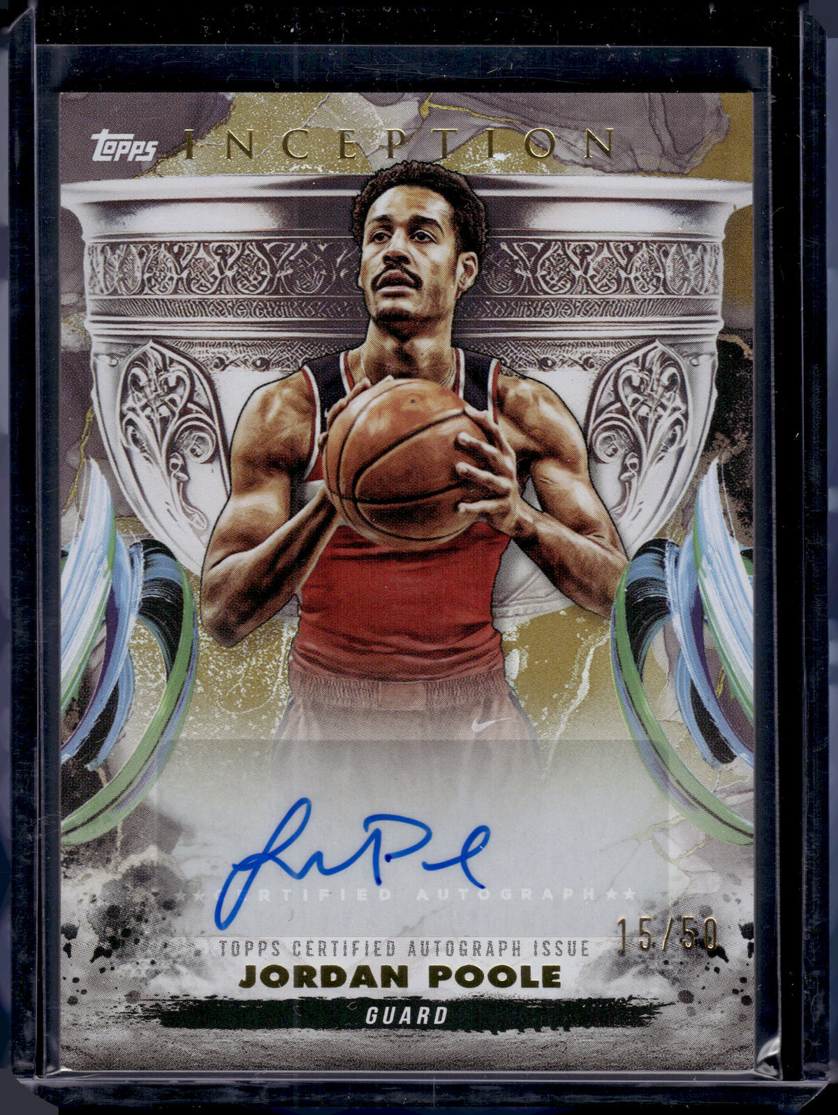 HL-P06 2025 Topps Inception Grail Chasing Signatures Jordan Poole #GCS-JP /50