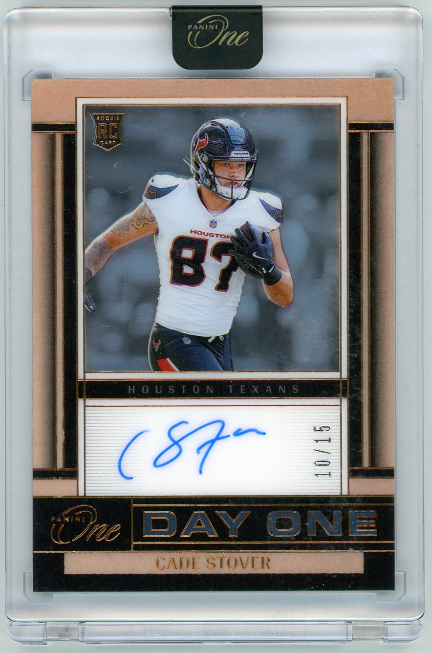 2024 Panini One Day One Cade Stover #143 /15 Auto RC