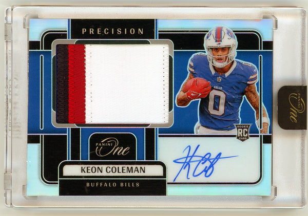 2024 Panini One Precision Keon Coleman #316 /99 Patch Auto RC