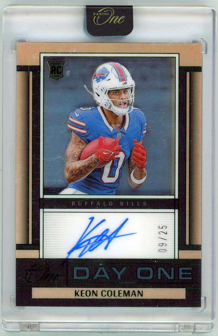 2024 Panini One Day One Keon Coleman #137 /25 Auto RC