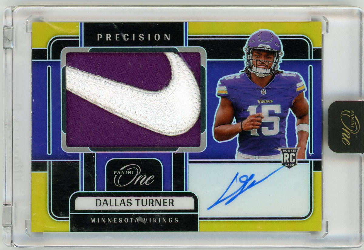 2024 Panini One Precision Dallas Turner #322 /10 Auto Patch RC