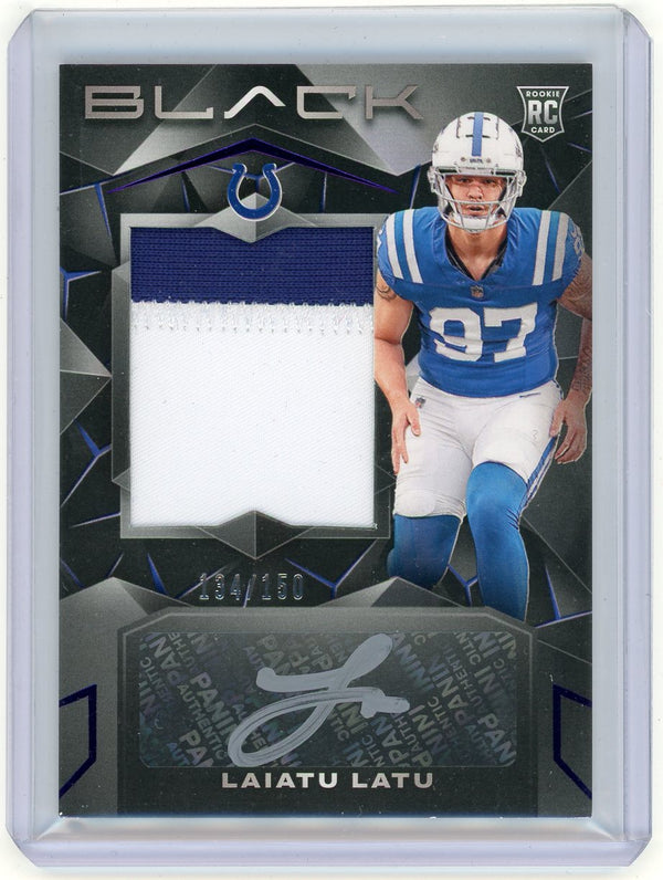 2024 Panini Black Football Laiatu Latu #229 /150 RC