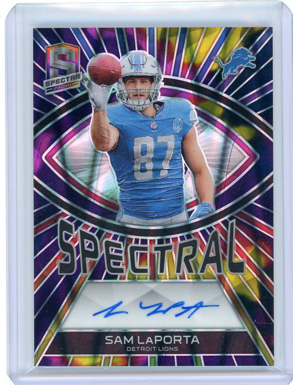 2023 Panini Spectra Spectral Signatures Sam LaPorta #SS-SLA /75 Auto