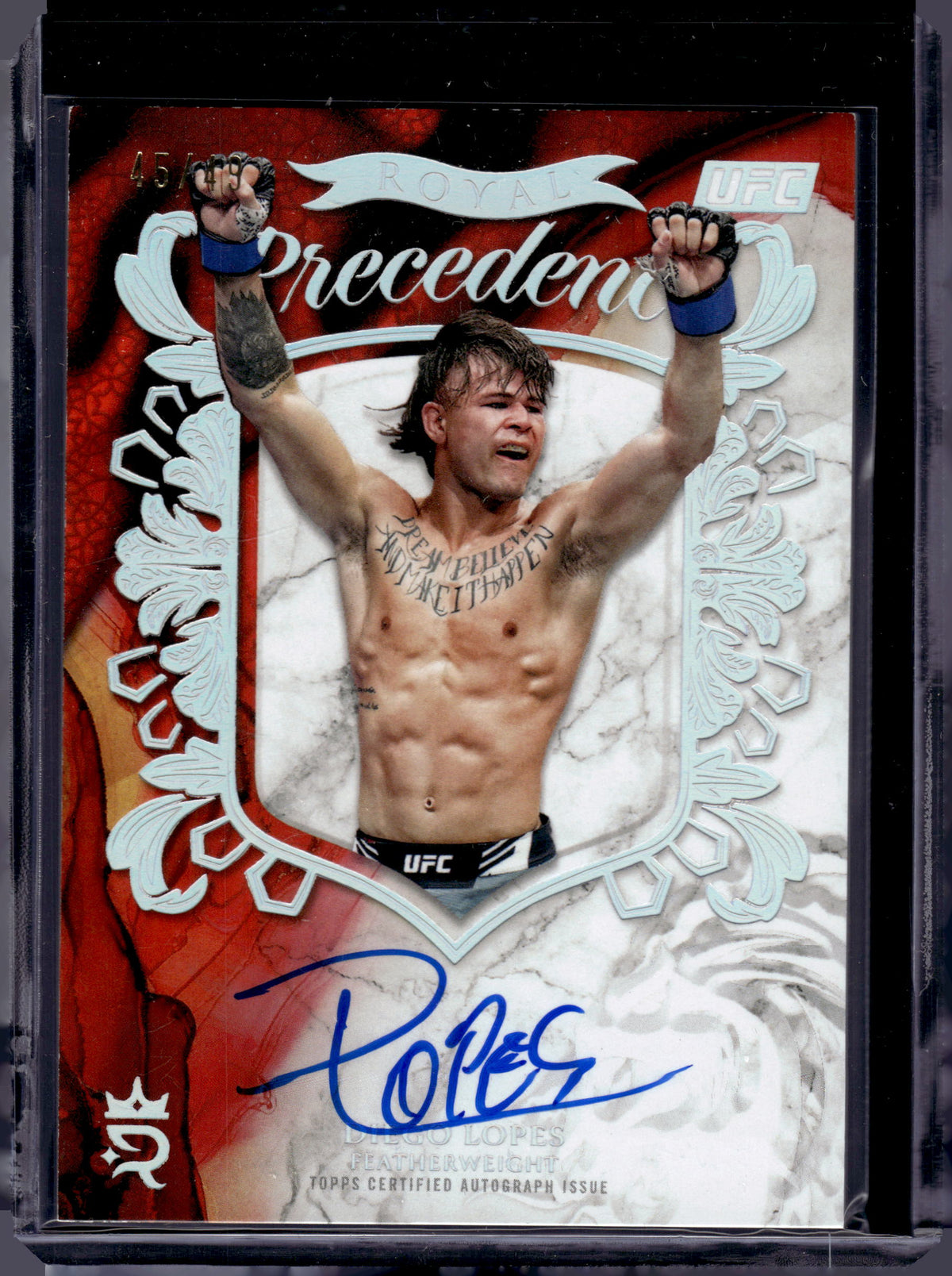 HL-INV 2025 Topps Royalty Collection UFC Royal Precedence Diego Lopes #RP-DL /49