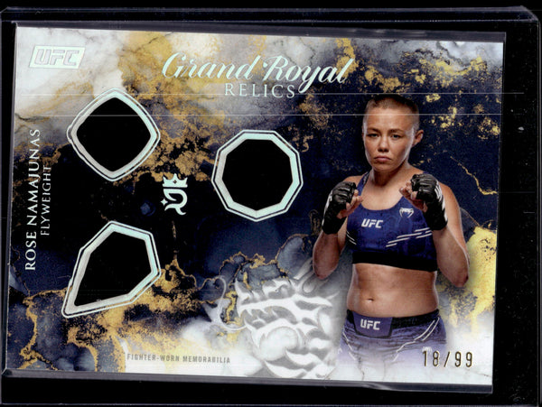 2025 Topps Royalty UFC Grand Royal Relics Rose Namajunas #GR-RN /99