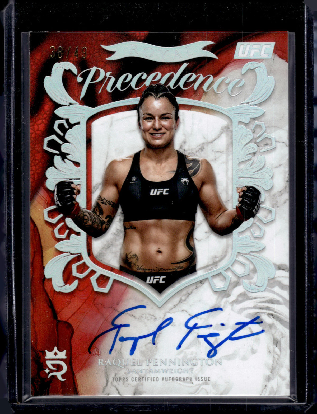 HL-INV 2025 Topps Royalty  UFC Royal Precedence Raquel Pennington #RP-RP /49