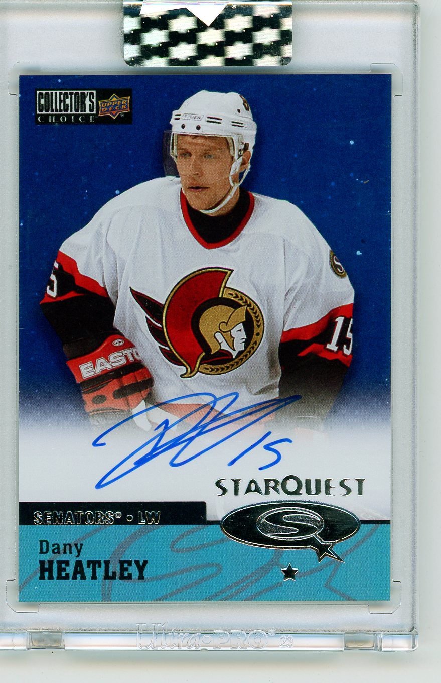 HL-P06 2025 Upper Deck Clear Cut Hockey StarQuest Dany Heatley #CSA-DH
