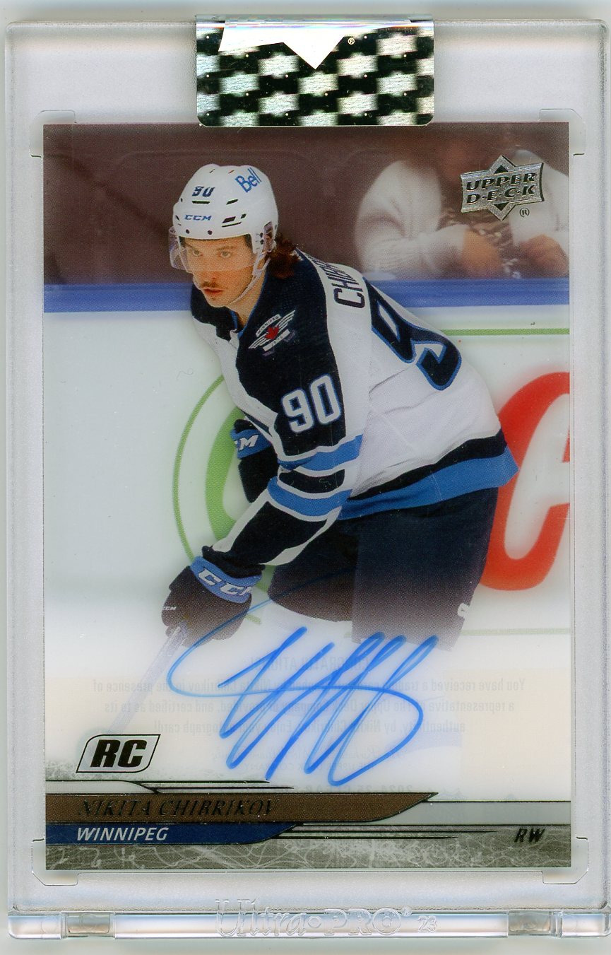 HL-P06 2025 Upper Deck Clear Cut Nikita Chibrikov #CC-NC RC