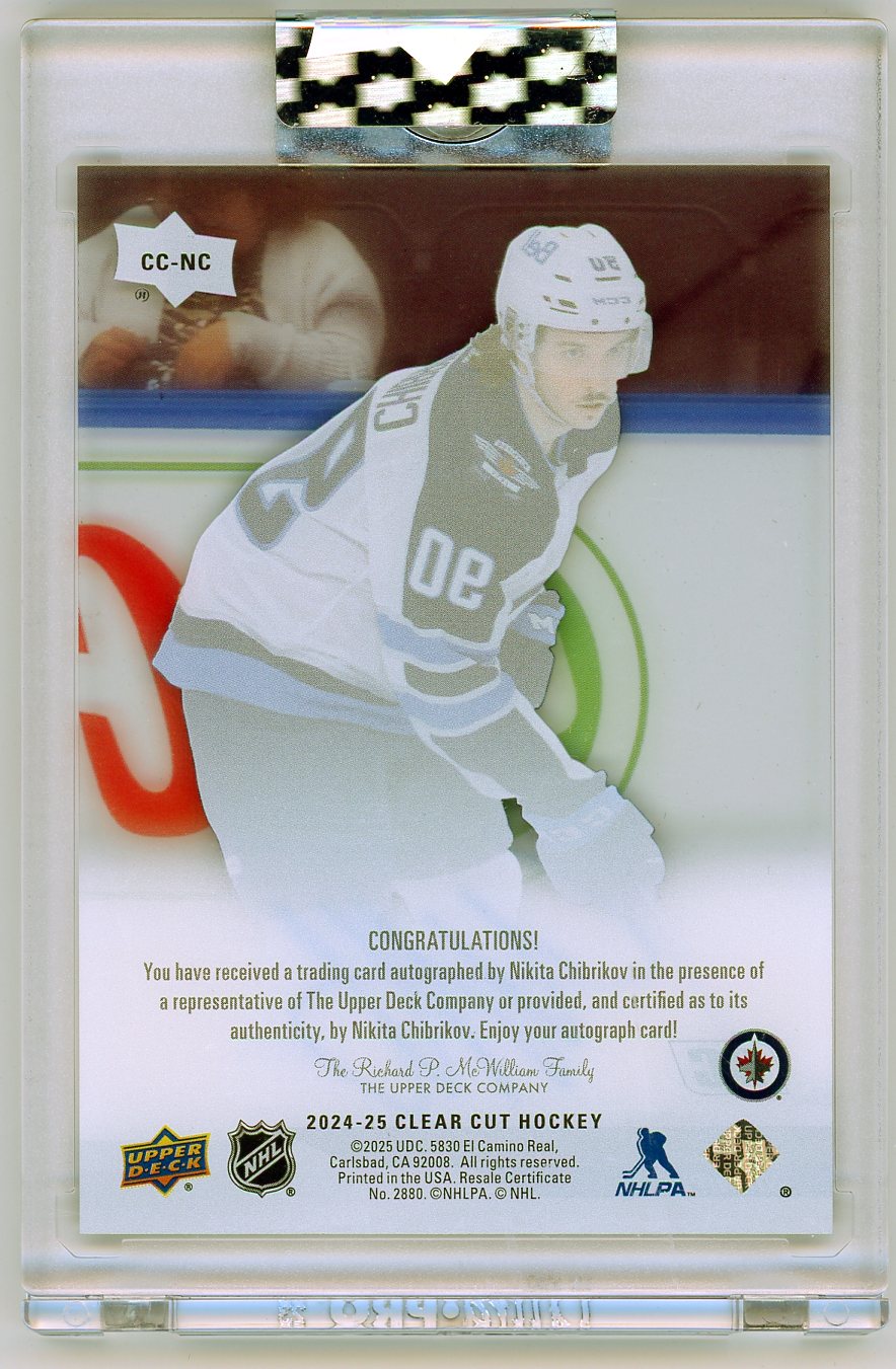 HL-P06 2025 Upper Deck Clear Cut Nikita Chibrikov #CC-NC RC