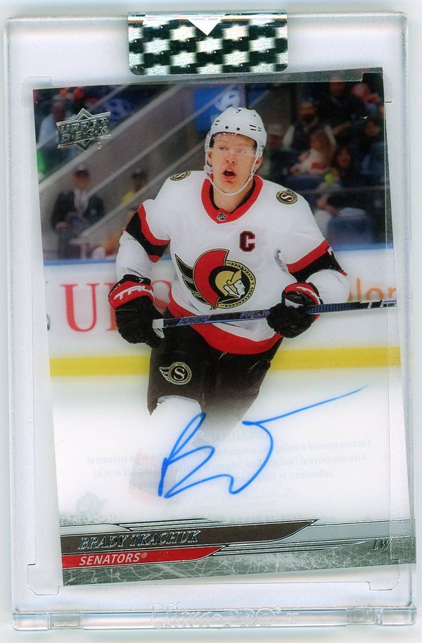 2025 Upper Deck Clear Cut Brady Tkachuk #CC-BT Autograph