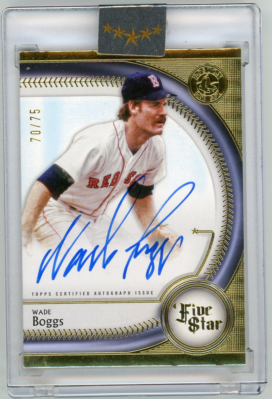 HL-P02 2024 Topps Five Star Wade Boggs #FSA-WB /75