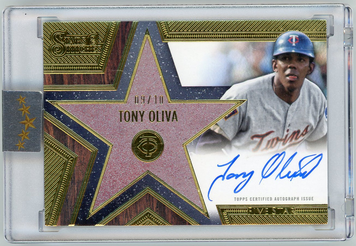 HL-P02 2025 Topps Five Star Stars & Stitches Autograph Tony Oliva #SS-TO /10