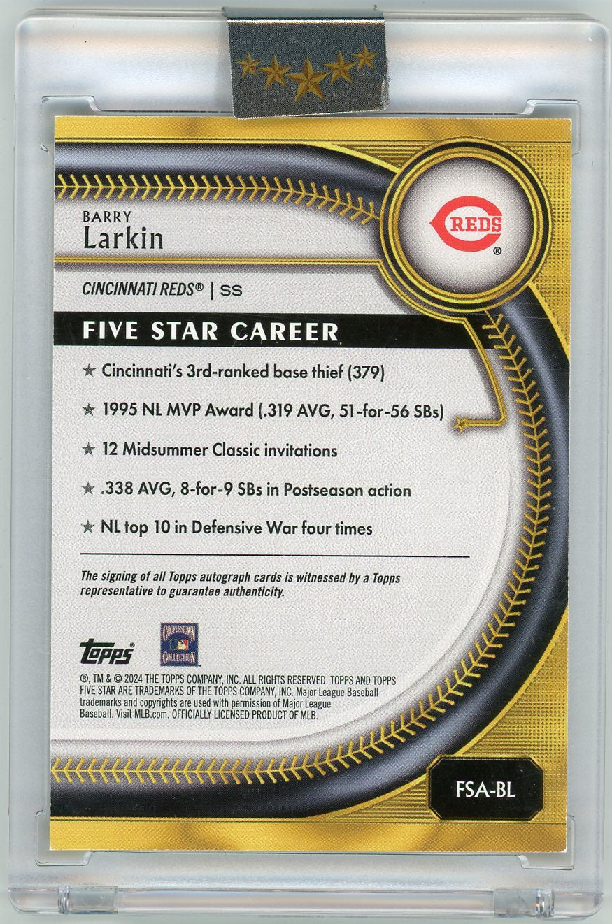 HL-P02 2024 Topps Five Star Barry Larkin #FSA-BL