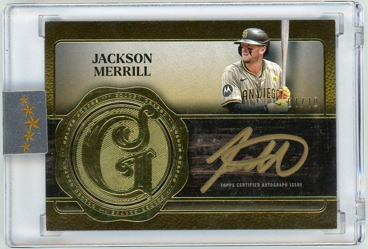 HL-P02 2025 Topps Five Star Golden Graphs Jackson Merrill #GG-JM /10