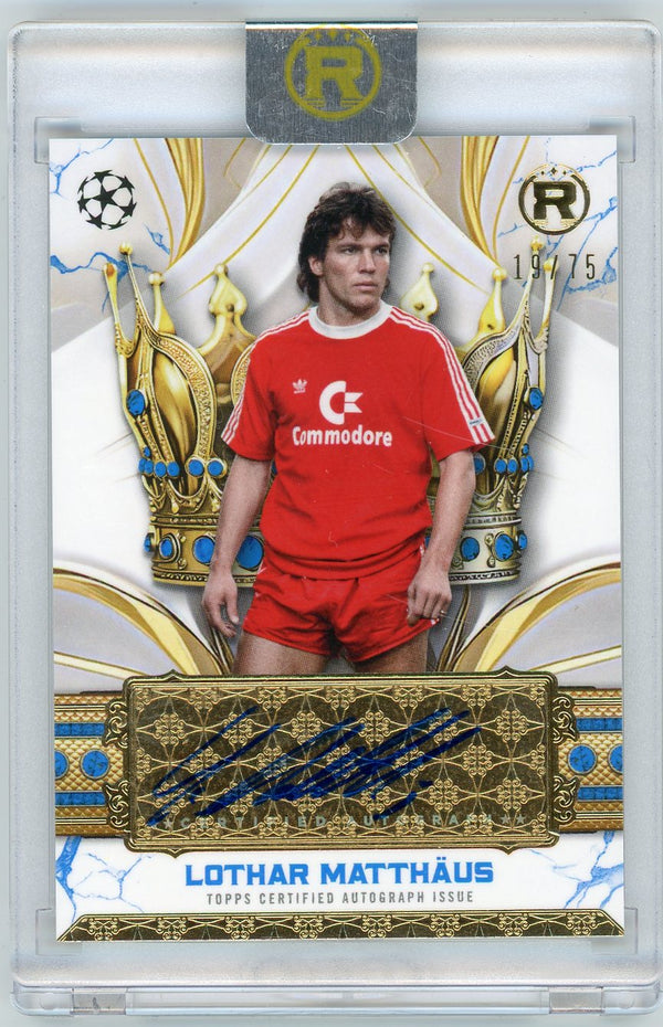 2025 Topps Reverence UEFA Club Comp. Lothar Matthäus #CLA-LT Auto /75