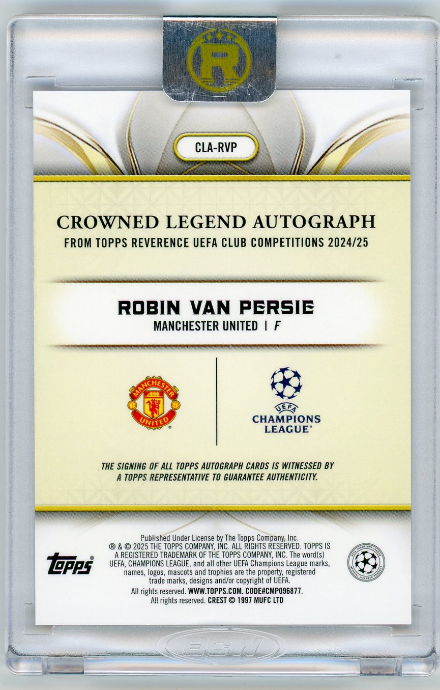 HL-P05 2025 Topps Reverence UEFA Club Competitions Robin van Persie #CLA-RVP /99