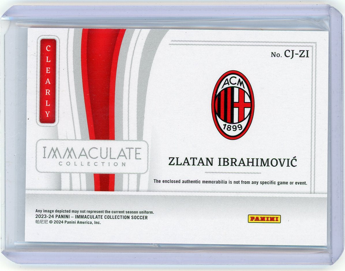 HL-P05 2024 Panini Immaculate Collection Clearly Zlatan Ibrahimović #CJ-ZI