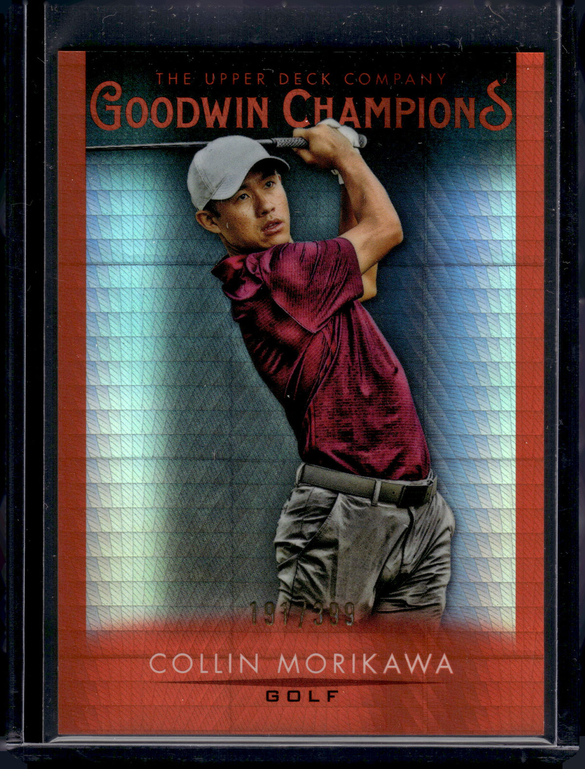 HL-INV 2021 Upper Deck Goodwin Champions Collin Morikawa #24 Red