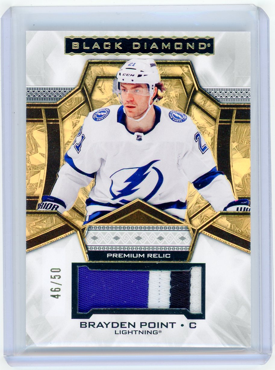 HL-INV 2024 Upper Deck Black Diamond Brayden Point #BDB-BP /50 Patch Memorabilia