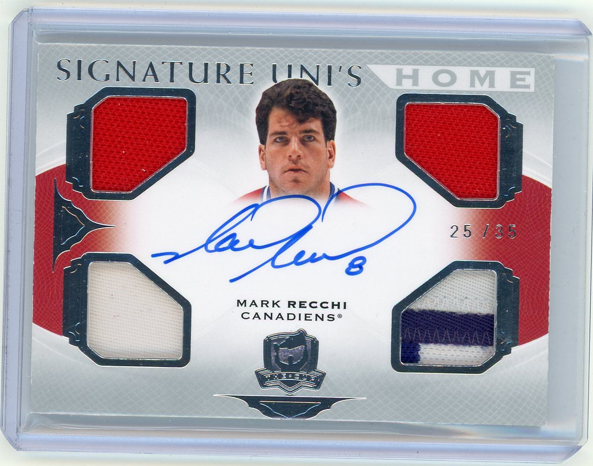 HL-INV 2021 Upper Deck The Cup Mark Recchi #SHU-MR /35 Quad Patch Auto