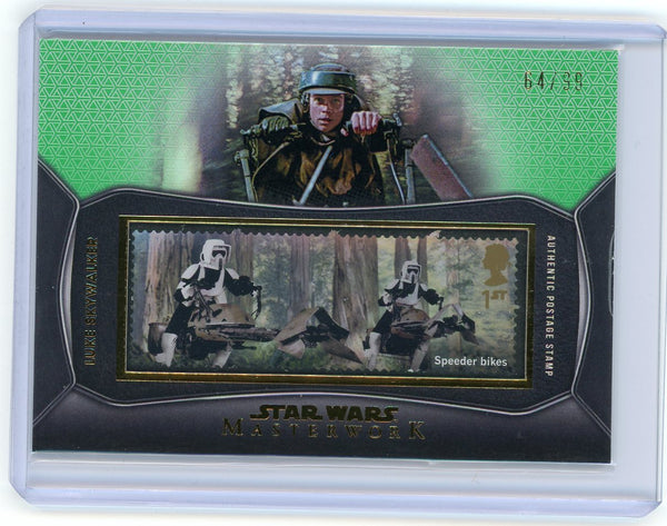 2021 Topps Star Wars Masterwork Luke Skywalker Royal Mail Stamp #SC-LS