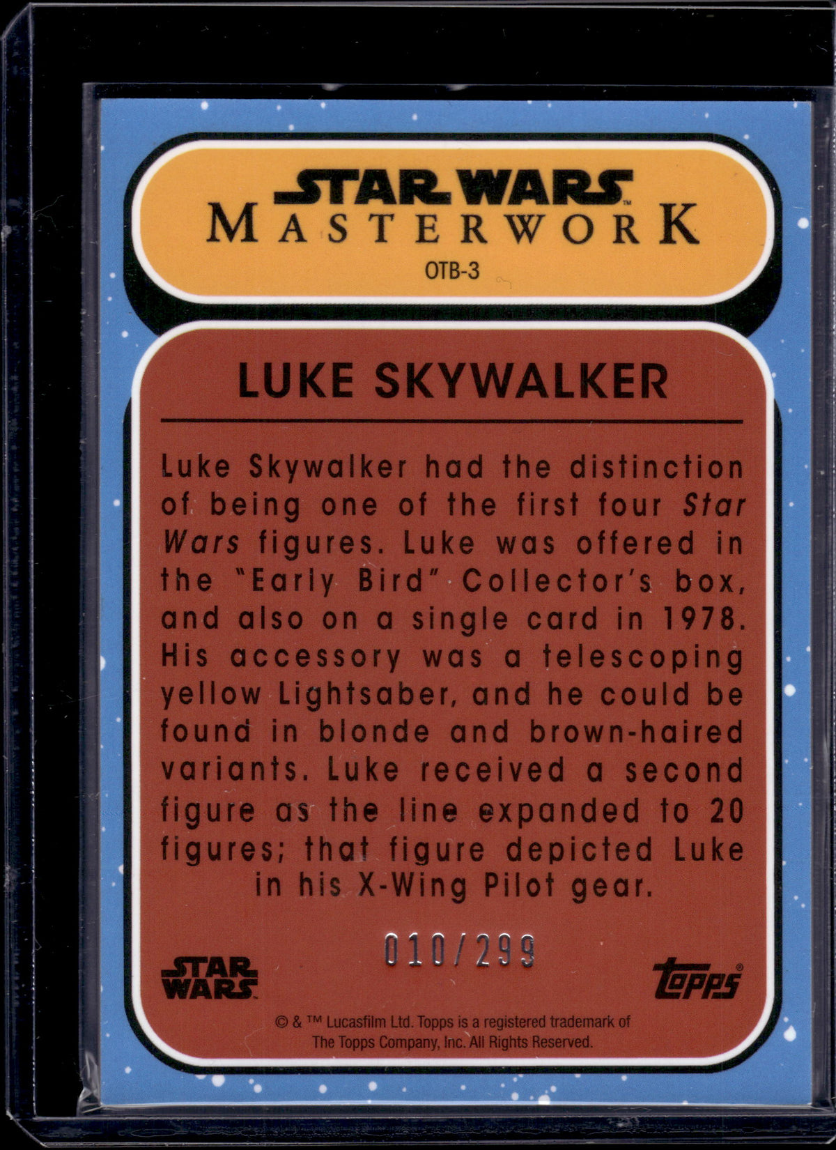 HL-INV 2021 Topps Star Wars Masterwork 010/299 #OTB-3