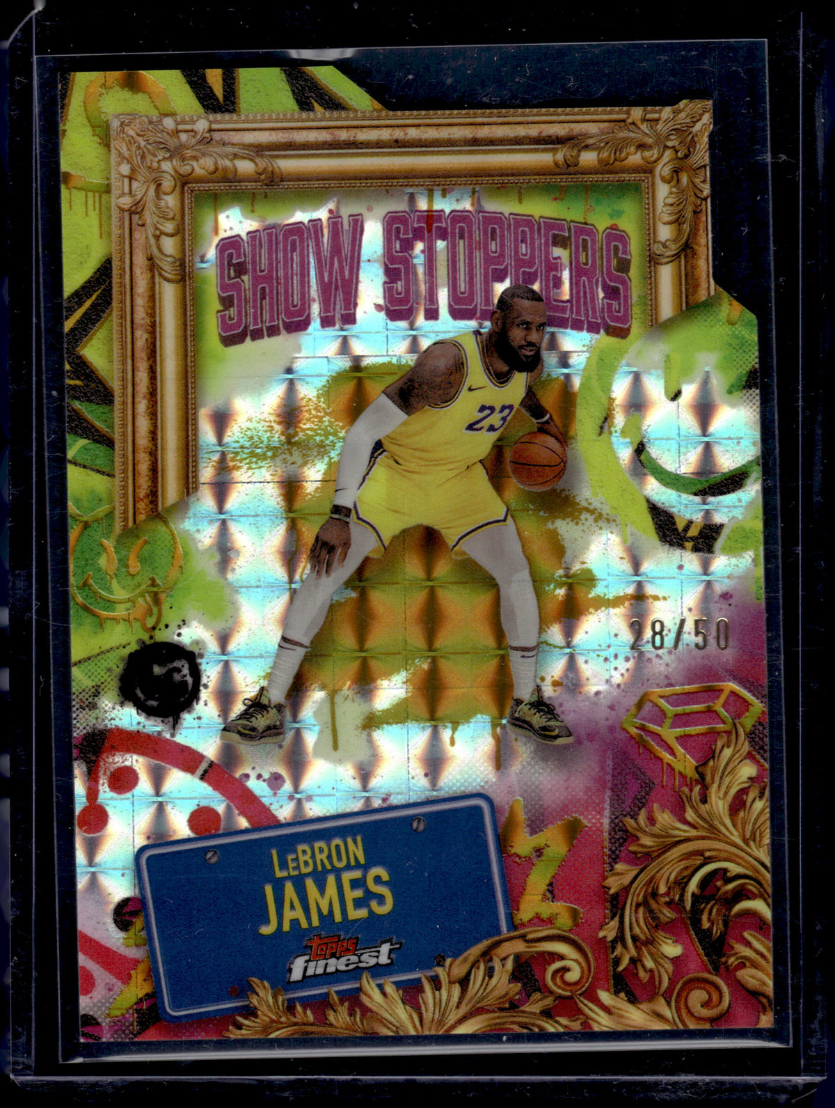HL-INV 2025 Topps Finest Show Stoppers LeBron James #S-6 /50