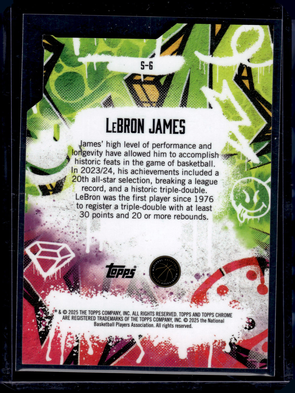HL-INV 2025 Topps Finest Show Stoppers LeBron James #S-6 /50