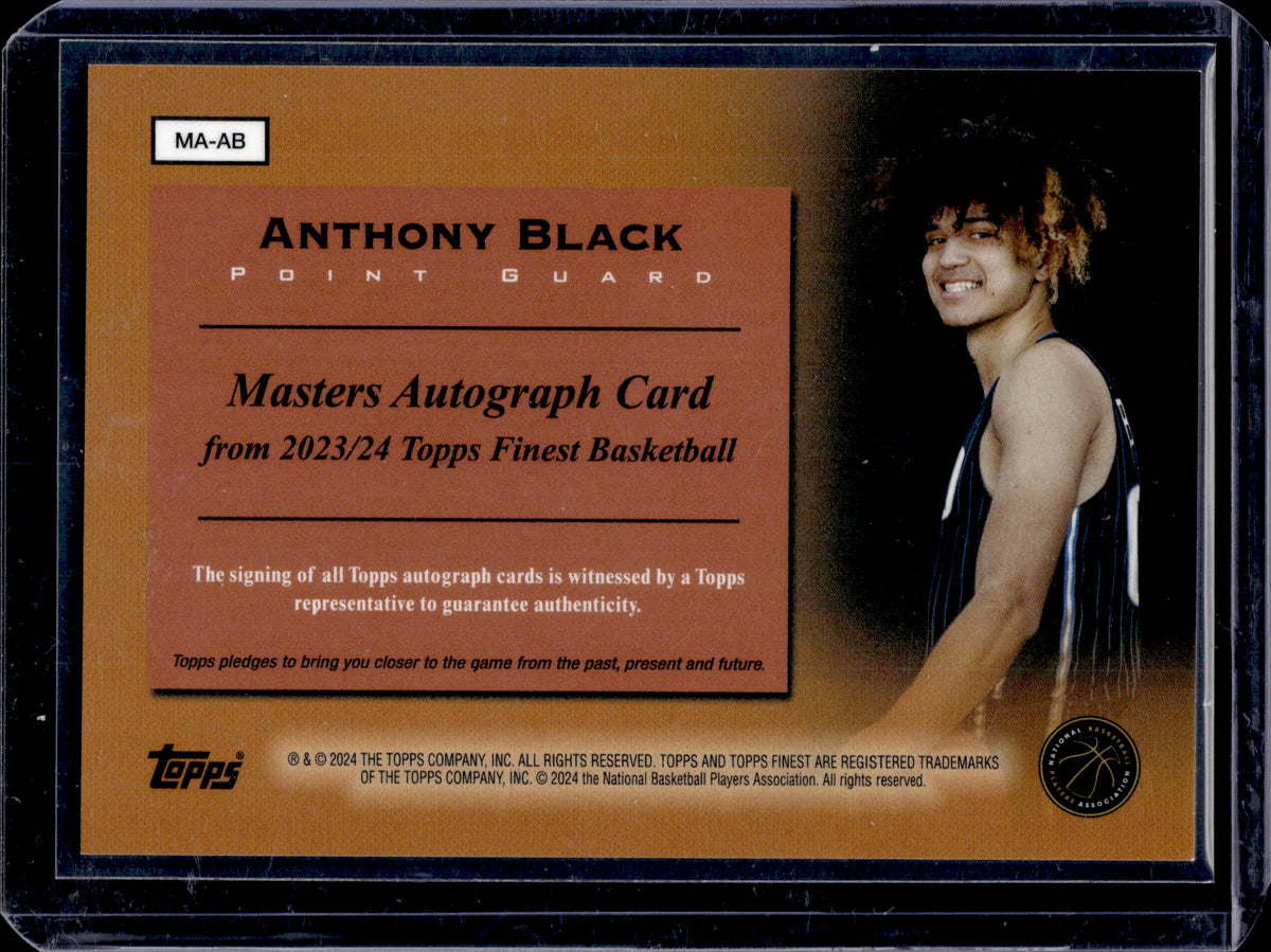 HL-INV 2024 Topps Finest Masters Anthony Black #MA-AB /50 RC
