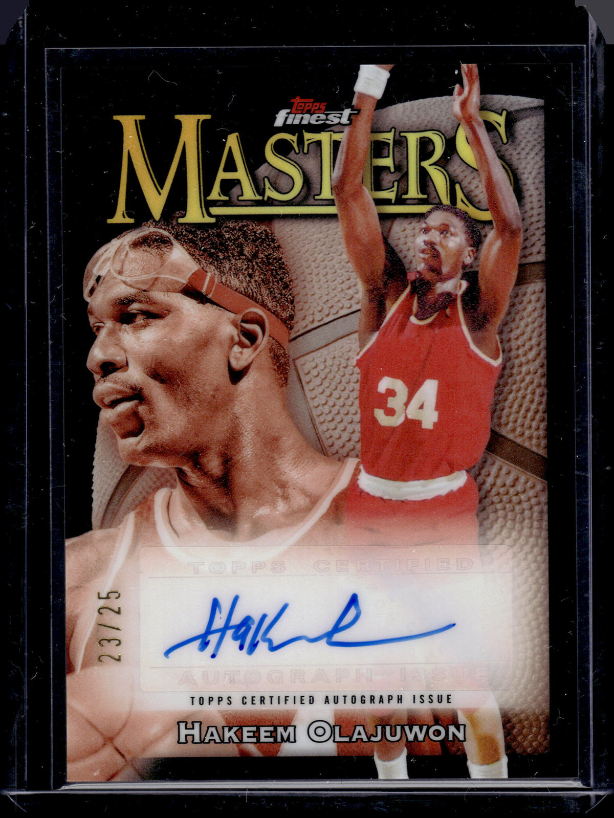 HL-INV 2024 Topps Finest Masters Autographs Hakeem Olajuwon #MA-HO /25