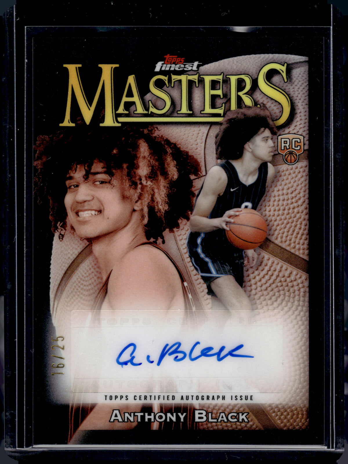 HL-INV 2024 Topps Finest Masters Anthony Black #MA-AB /25 RC