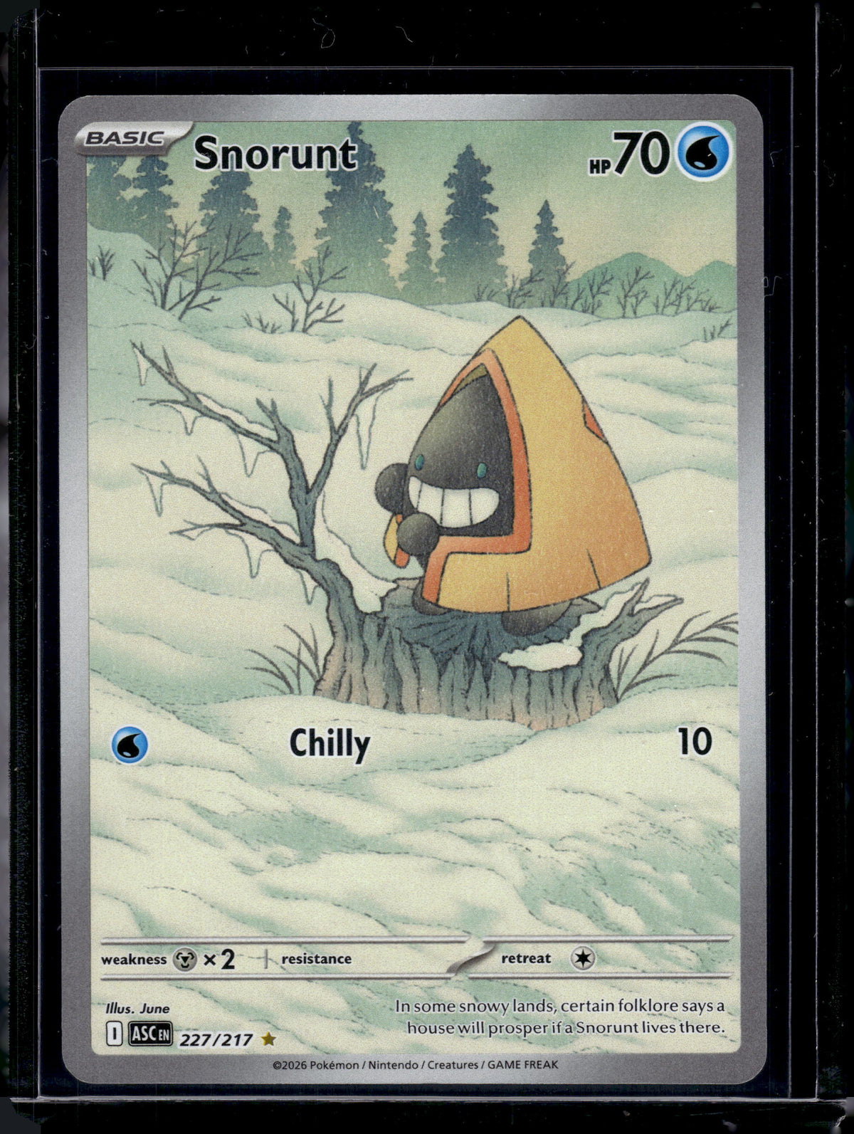 2026 Mega Evolution – Ascended Heroes Snorunt Holo Secret Rare #227/217