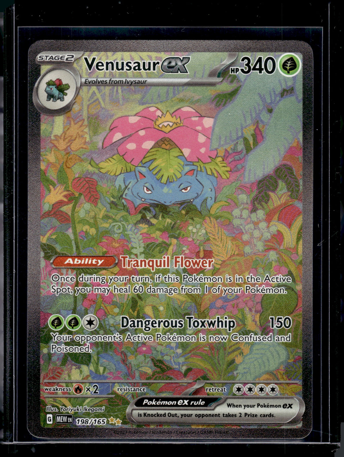2023 Scarlet & Violet 151 Venusaur EX Holo Secret Rare SAR #198/165