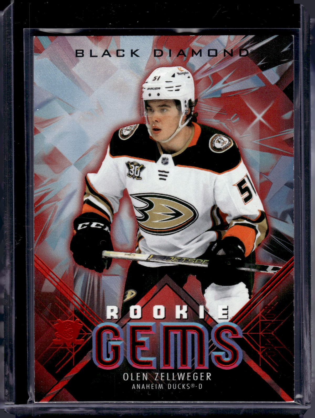 2024 Upper Deck Black Diamond Rookie Gems Olen Zellweger #RG-OZ /100