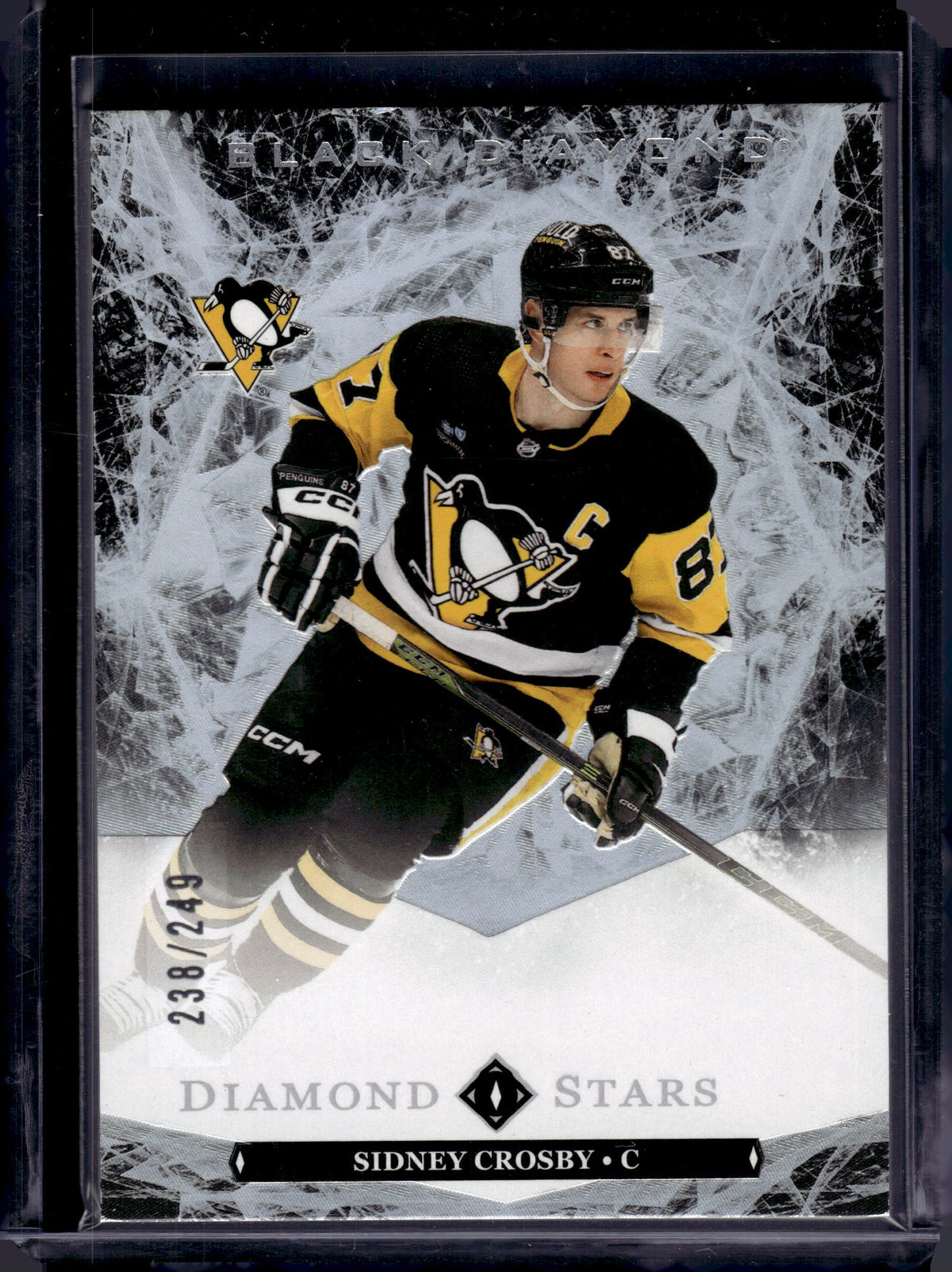 2024 Upper Deck Black Diamond Sidney Crosby #BDS-SC /249 Diamond Stars