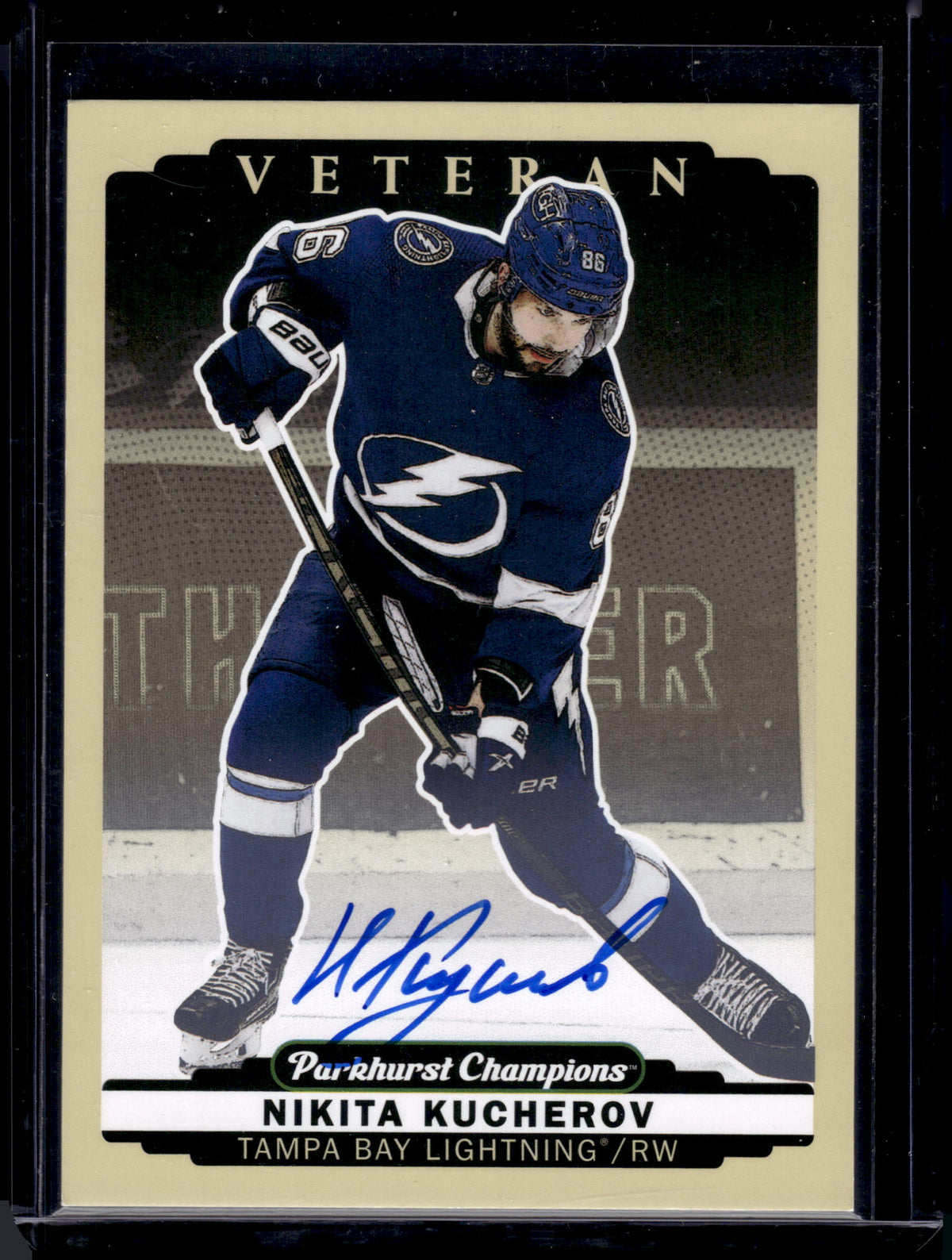 2022 Upper Deck Parkhurst Champions Nikita Kucherov #253 Veteran Auto