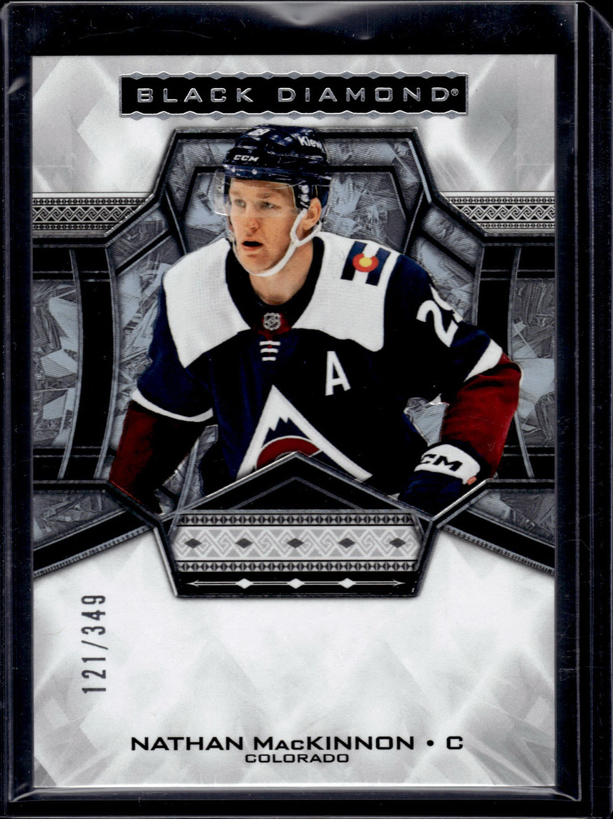 2024 Upper Deck Black Diamond Nathan MacKinnon #BDB-NM /349
