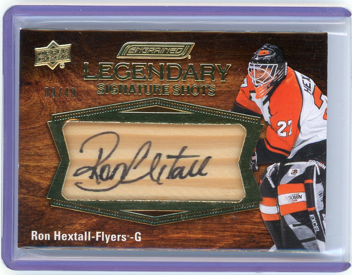 2024 UDC Engrained Legendary Signature Shots Ron Hextall #LSS-RH /49 Auto