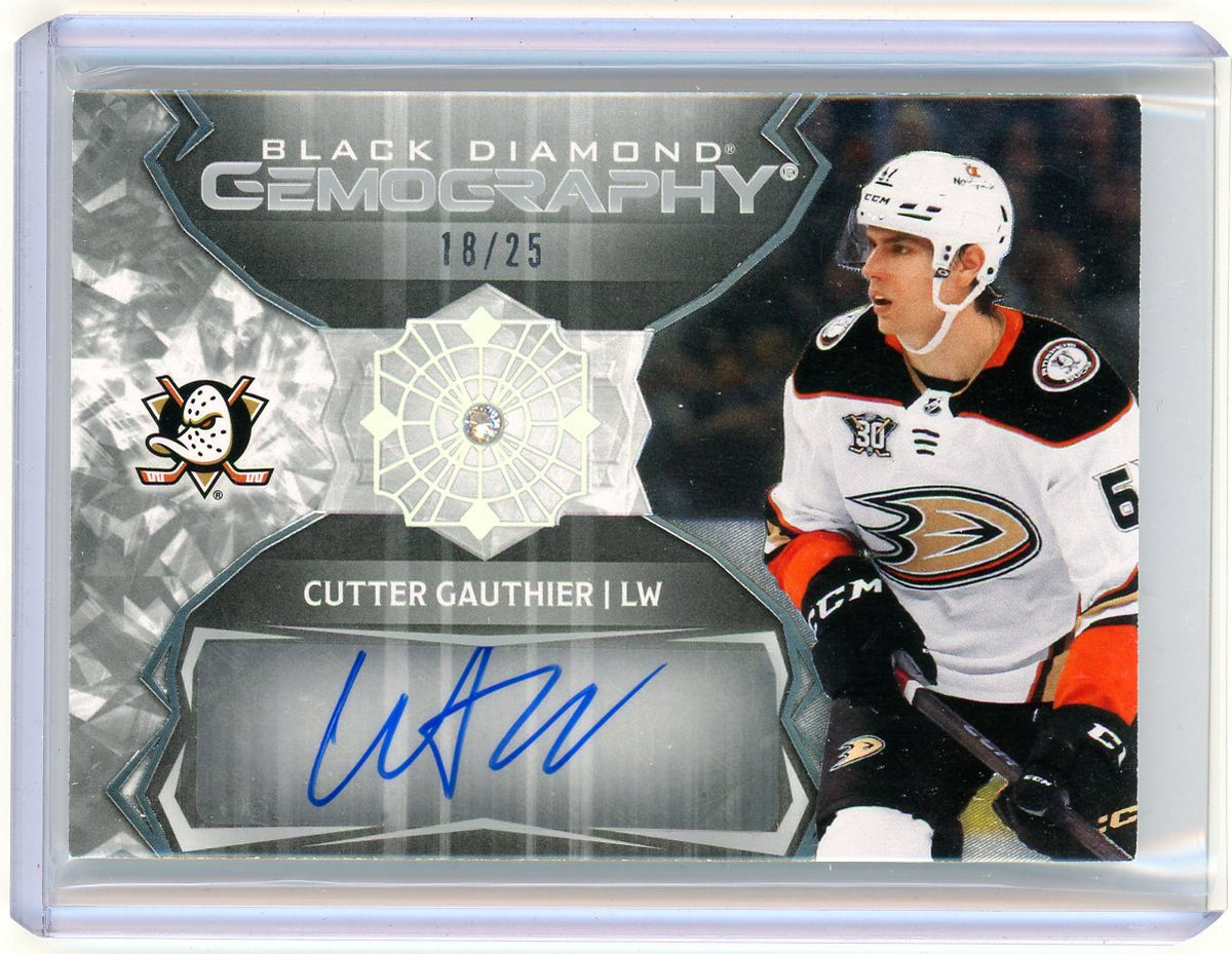2024 Upper Deck Black Diamond Gemography Cutter Gauthier #G-CG /25