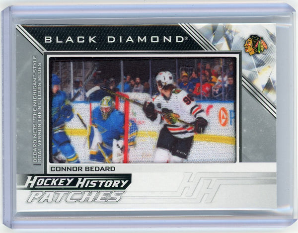 2024 UD Black Diamond Hockey History Patches Connor Bedard #HHP-CB Patch