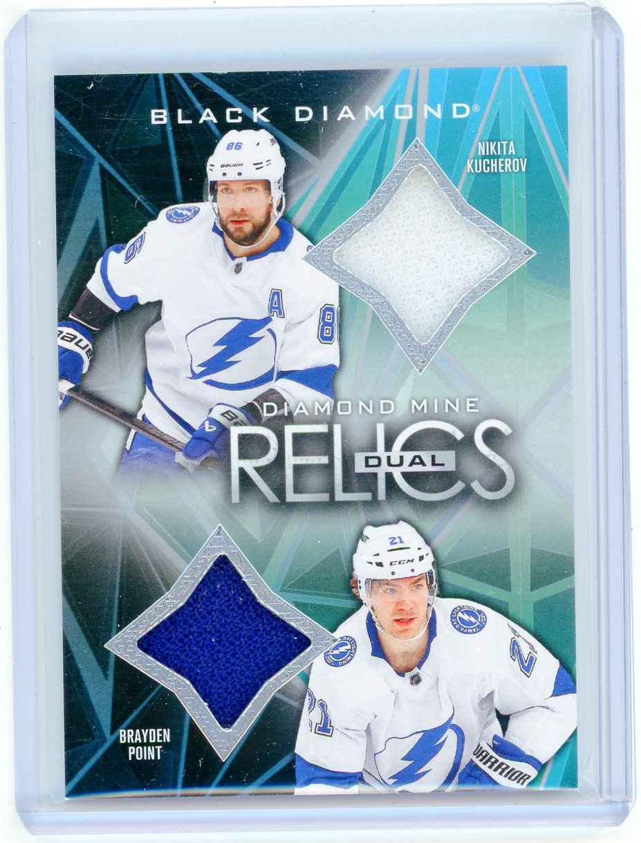 2024 UD Black Diamond Brayden Point Nikita Kucherov #DMDR-KP Relic