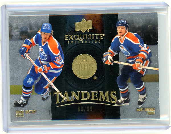 2024 UD Exquisite Collection Wayne Gretzky Mark Messier #ET-GM /99