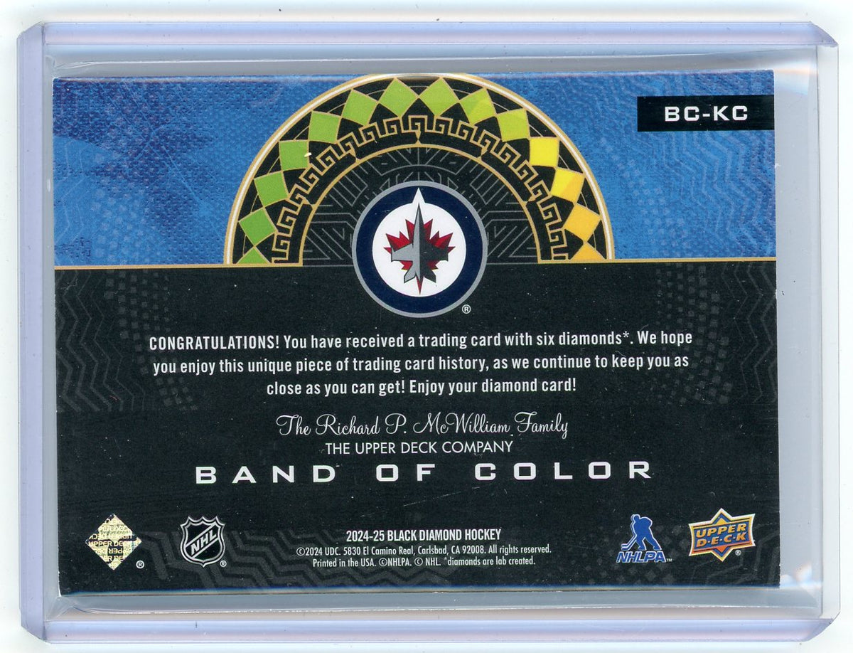 2024 Upper Deck Black Diamond Band of Color Kyle Connor #BC-KC /24