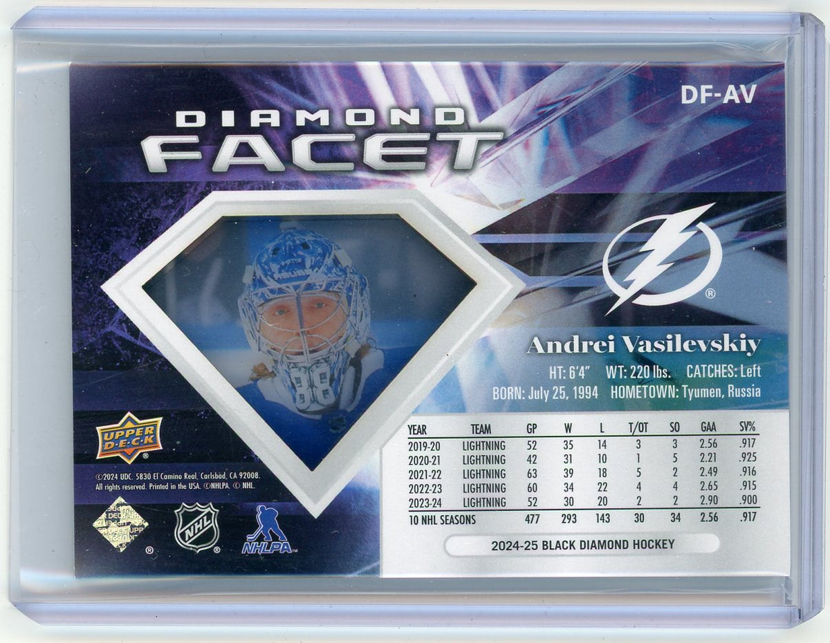 2024 Upper Deck Black Diamond Diamond Facet Andrei Vasilevskiy #DF-AV