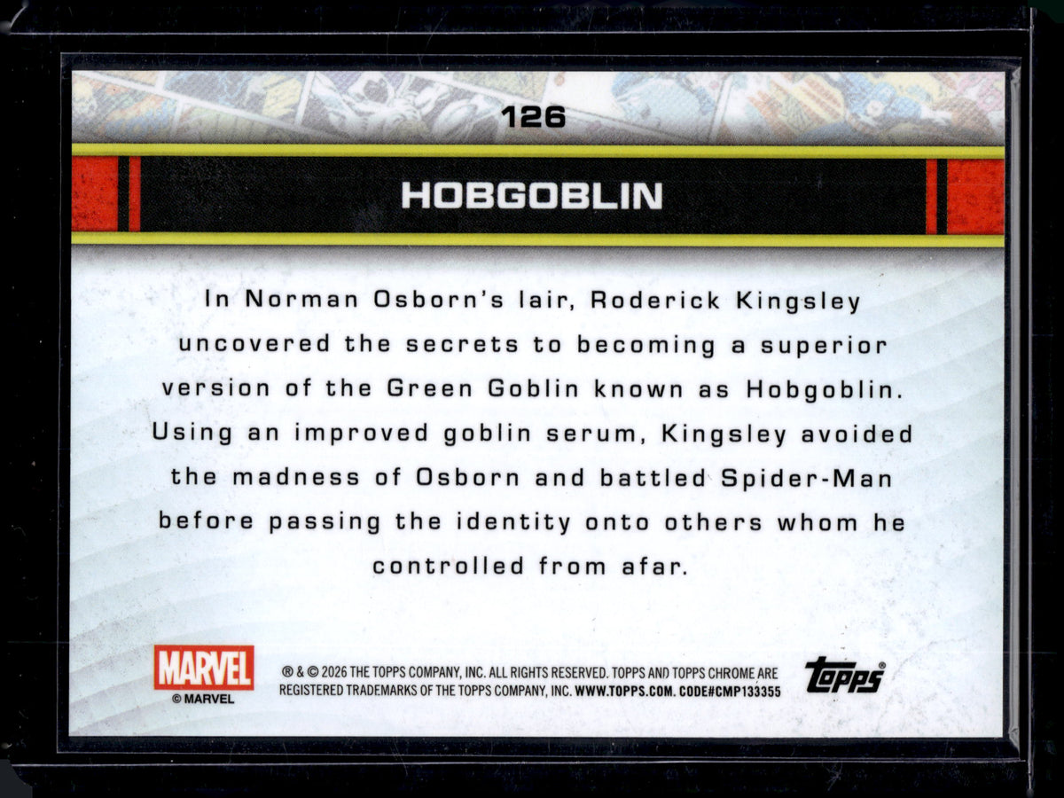 2026 Topps Chrome Marvel Hobgoblin 61/99 #126