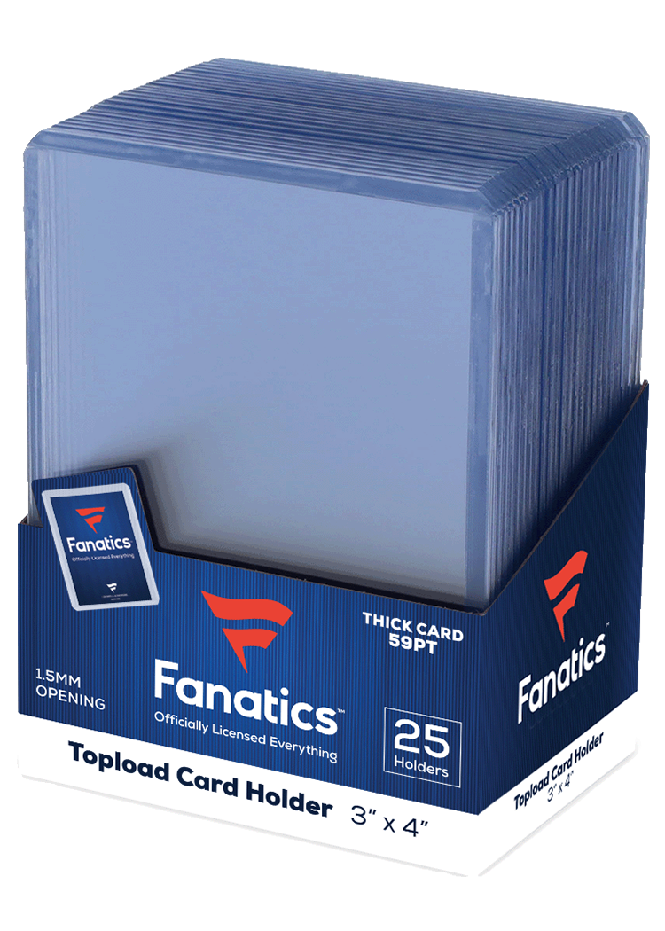 Fanatics 59pt 3x4 Top Loaders 25 count