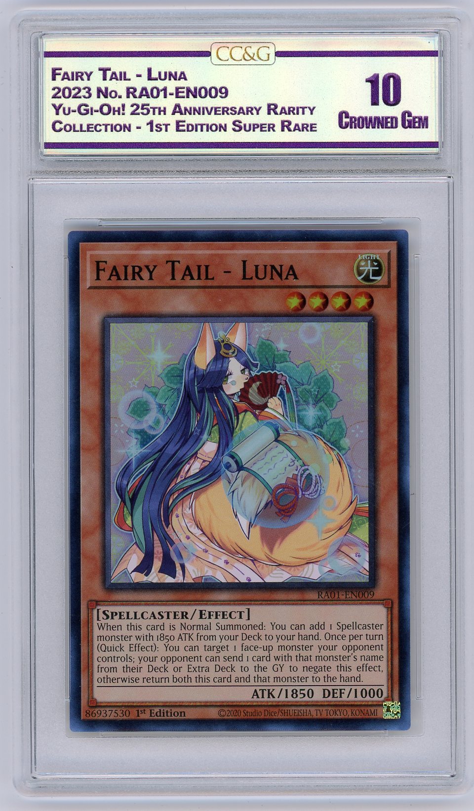 2023 Yu-Gi-Oh! 25th Anniversary Rarity Collection Fairy Tail - Luna 1st Edition