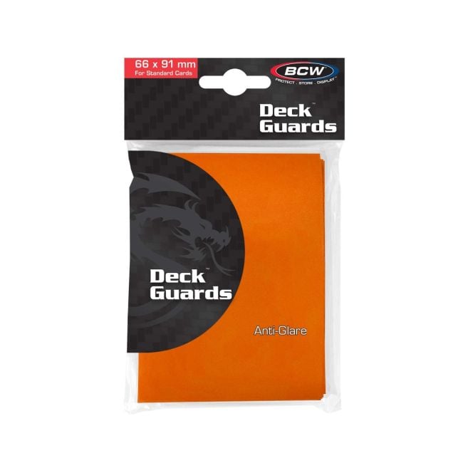 BCW Deck Guard Double Matte Sleeves - Orange