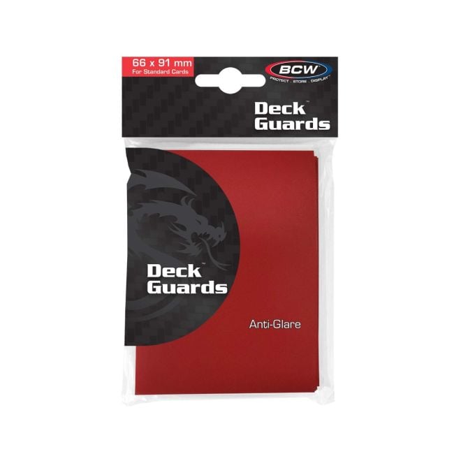 BCW Deck Guard Double Matte Sleeves - Red