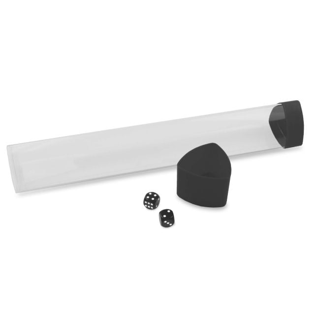 BCW Playmat Tube with Dice Cap - Black